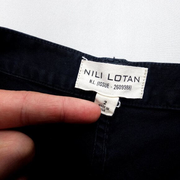 Nili Lotan Black Wide Leg Pants - Picture 4 of 9